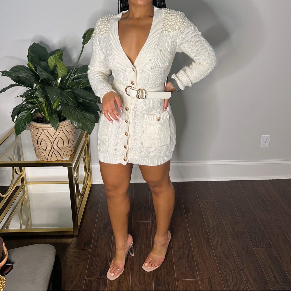 Pearl of Mine Sweater Dress (M)